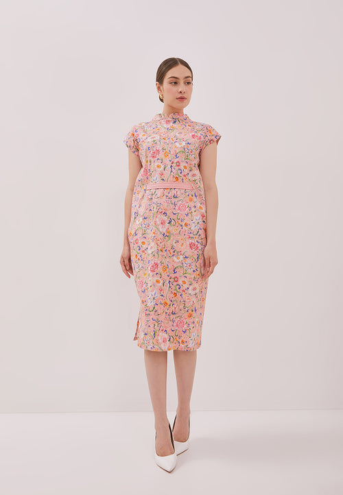 ORIENTAL SPRING Kimono Cheongsam Dress