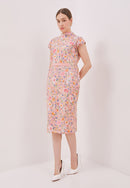 ORIENTAL SPRING Kimono Cheongsam Dress