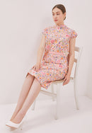 ORIENTAL SPRING Kimono Cheongsam Dress