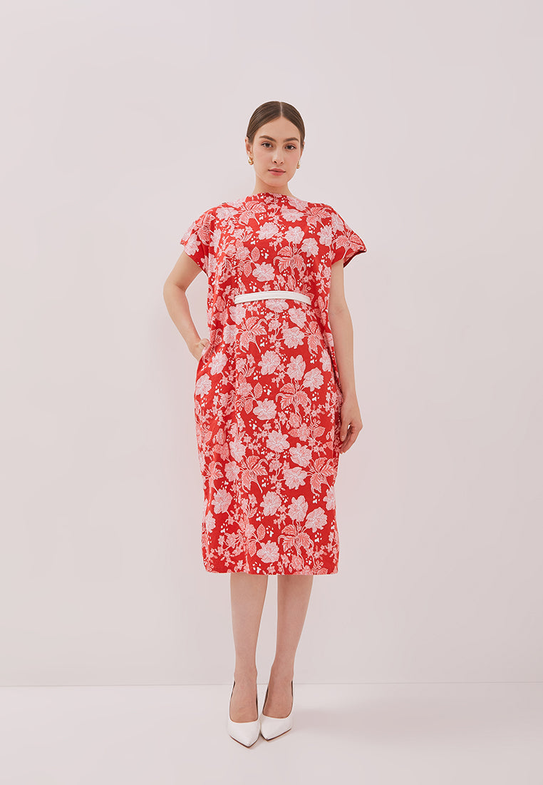 PERANAKAN PAWS Red Magic Dress