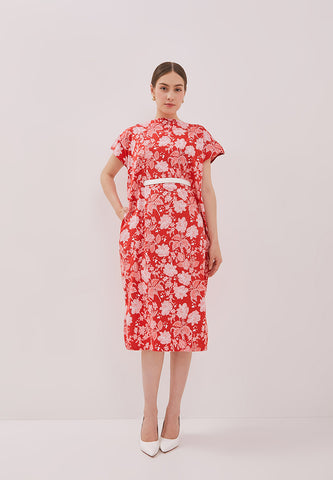 PERANAKAN PAWS Red Magic Dress