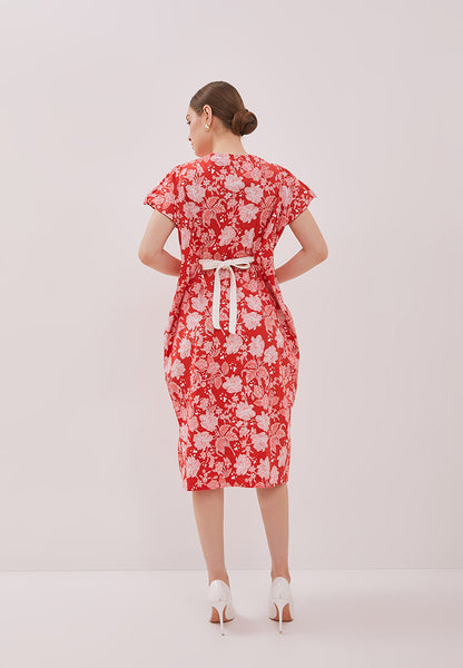 PERANAKAN PAWS Red Magic Dress