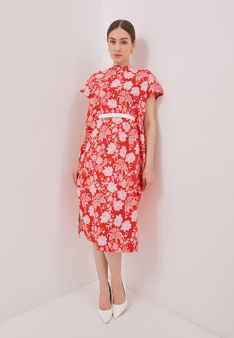 PERANAKAN PAWS Red Magic Dress