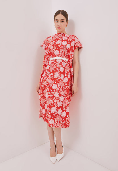 PERANAKAN PAWS Red Magic Dress