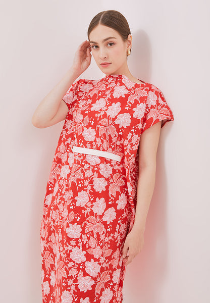 PERANAKAN PAWS Red Magic Dress