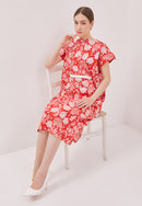 PERANAKAN PAWS Red Magic Dress