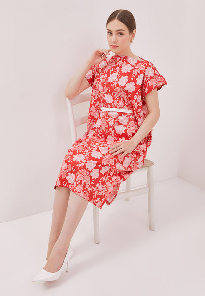 PERANAKAN PAWS Red Magic Dress