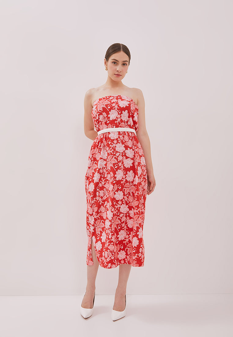 PERANAKAN PAWS Red Magic Dress