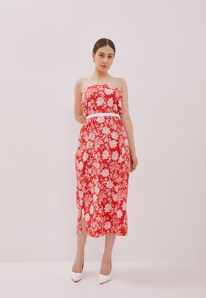 PERANAKAN PAWS Red Magic Dress