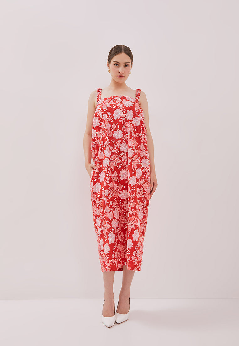 PERANAKAN PAWS Red Magic Dress