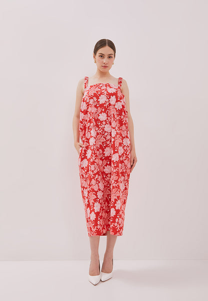 PERANAKAN PAWS Red Magic Dress