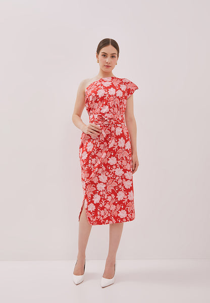 PERANAKAN PAWS Red Magic Dress