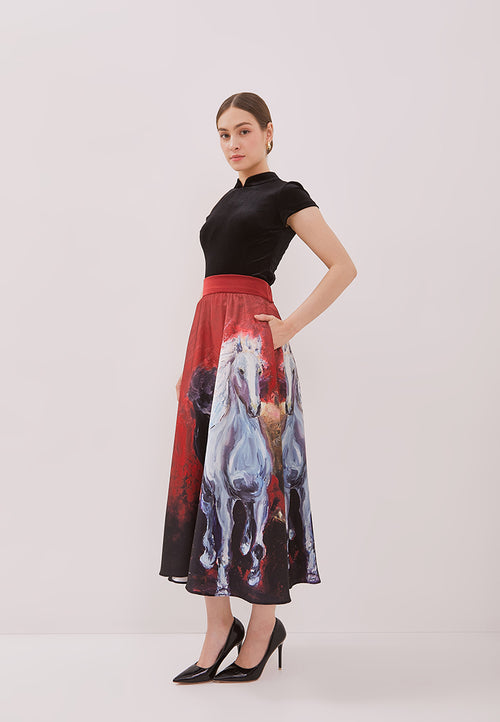 GALLOP OF GLORY Circle Skirt
