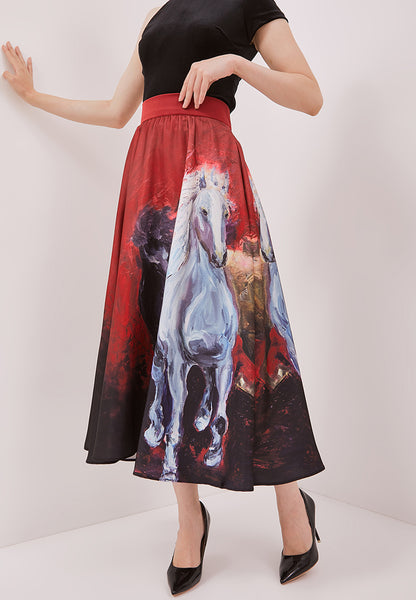 GALLOP OF GLORY Circle Skirt