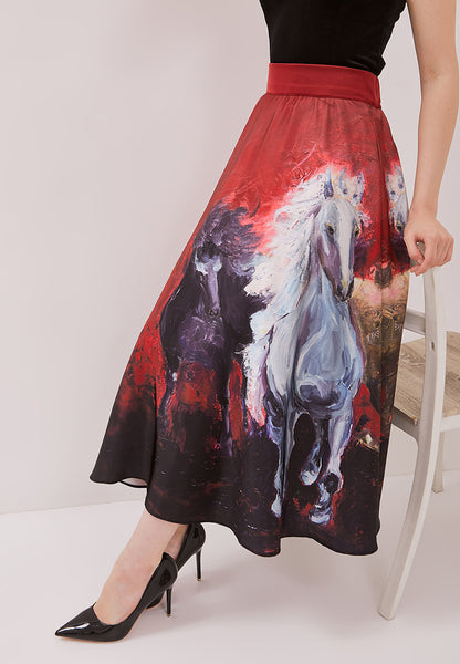 GALLOP OF GLORY Circle Skirt