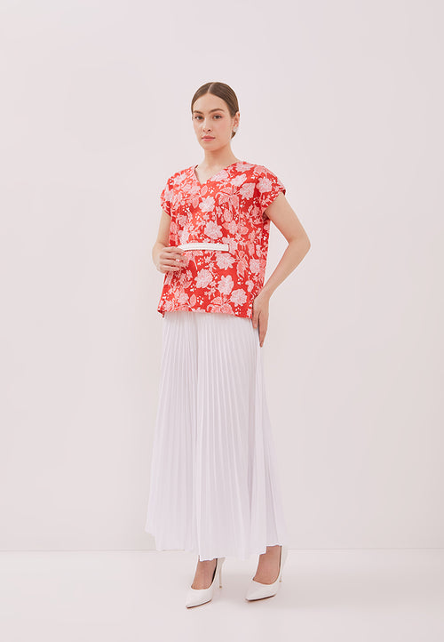 PERANAKAN PAWS Red Multiway Top