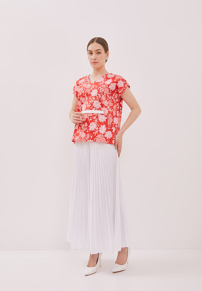 PERANAKAN PAWS Red Multiway Top