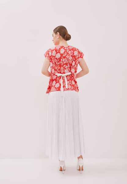 PERANAKAN PAWS Red Multiway Top