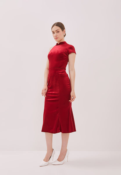 VELVET Red Mermaid Skirt