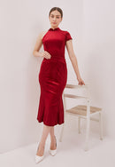 VELVET Red Mermaid Skirt