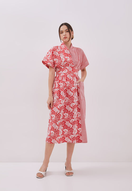BANGKIT Wrap Batik Dress