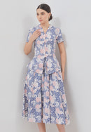 BANGKIT Blue & Pink Batik Circle Skirt