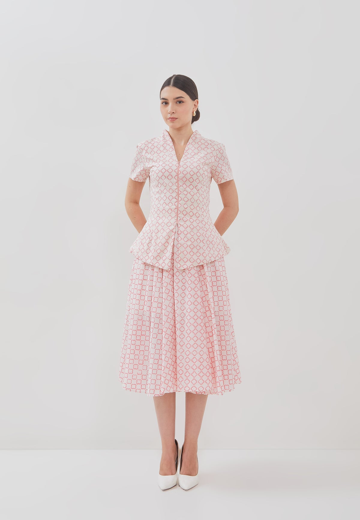 CLOVER Pink Batik Circle Skirt
