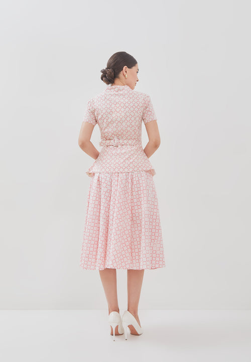 CLOVER Pink Batik Circle Skirt