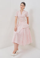 CLOVER Pink Batik Circle Skirt