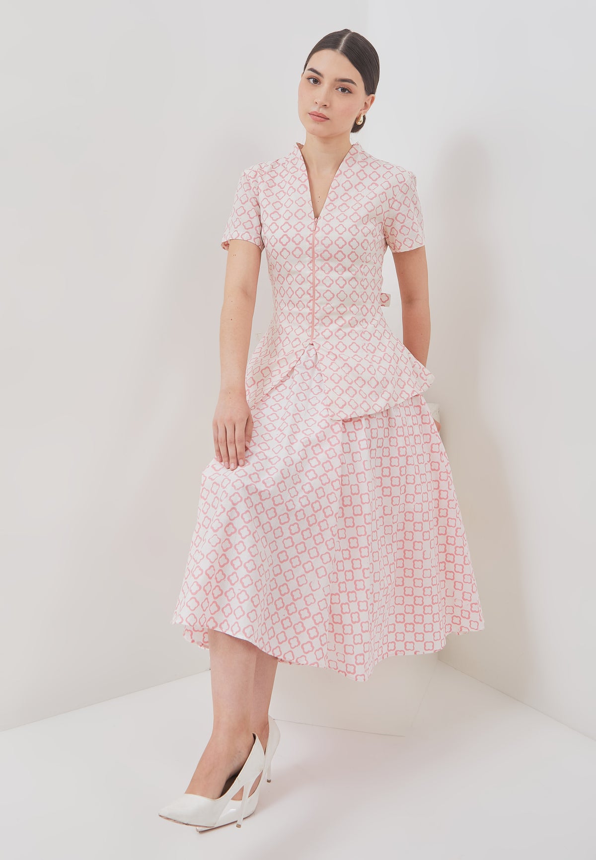 CLOVER Pink Batik Circle Skirt