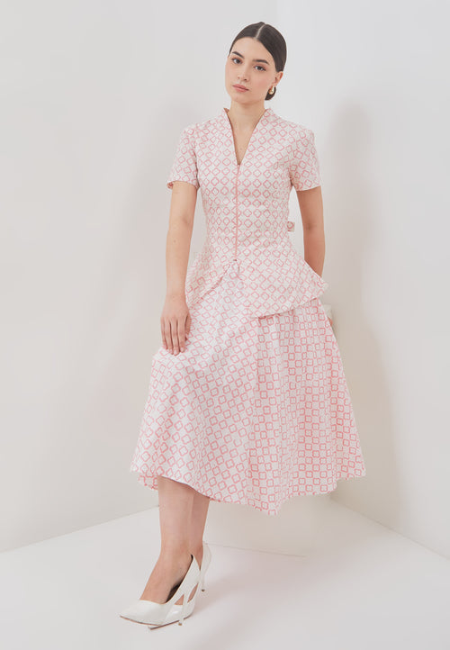 CLOVER Pink Batik Circle Skirt