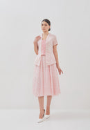 CLOVER Pink Batik Circle Skirt