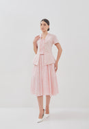 CLOVER Pink Batik Circle Skirt