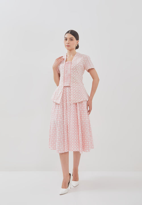CLOVER Pink Batik Circle Skirt
