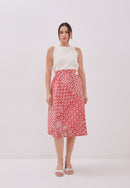 Kintsugi Red Batik Skirt