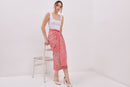 Kintsugi Red Batik Sarong Skirt