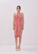 Kintsugi Red Batik Sarong Skirt