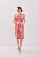 Kintsugi Red Batik Sarong Skirt