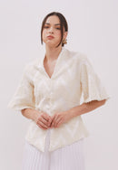 3D Tenun White Kebaya Jacket
