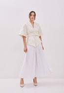 3D Tenun White Kebaya Jacket