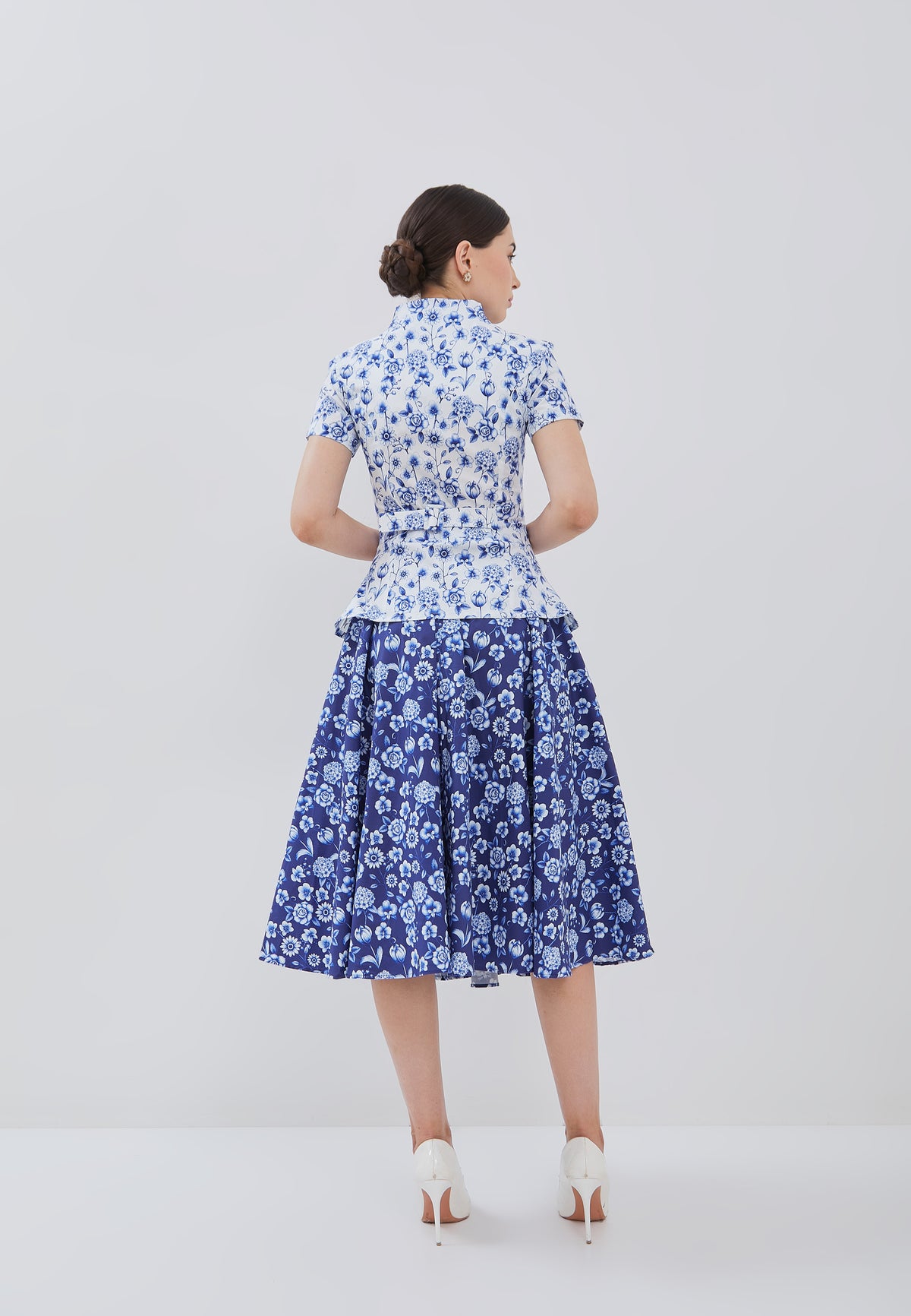 FLOURISH Kebaya Peplum Top