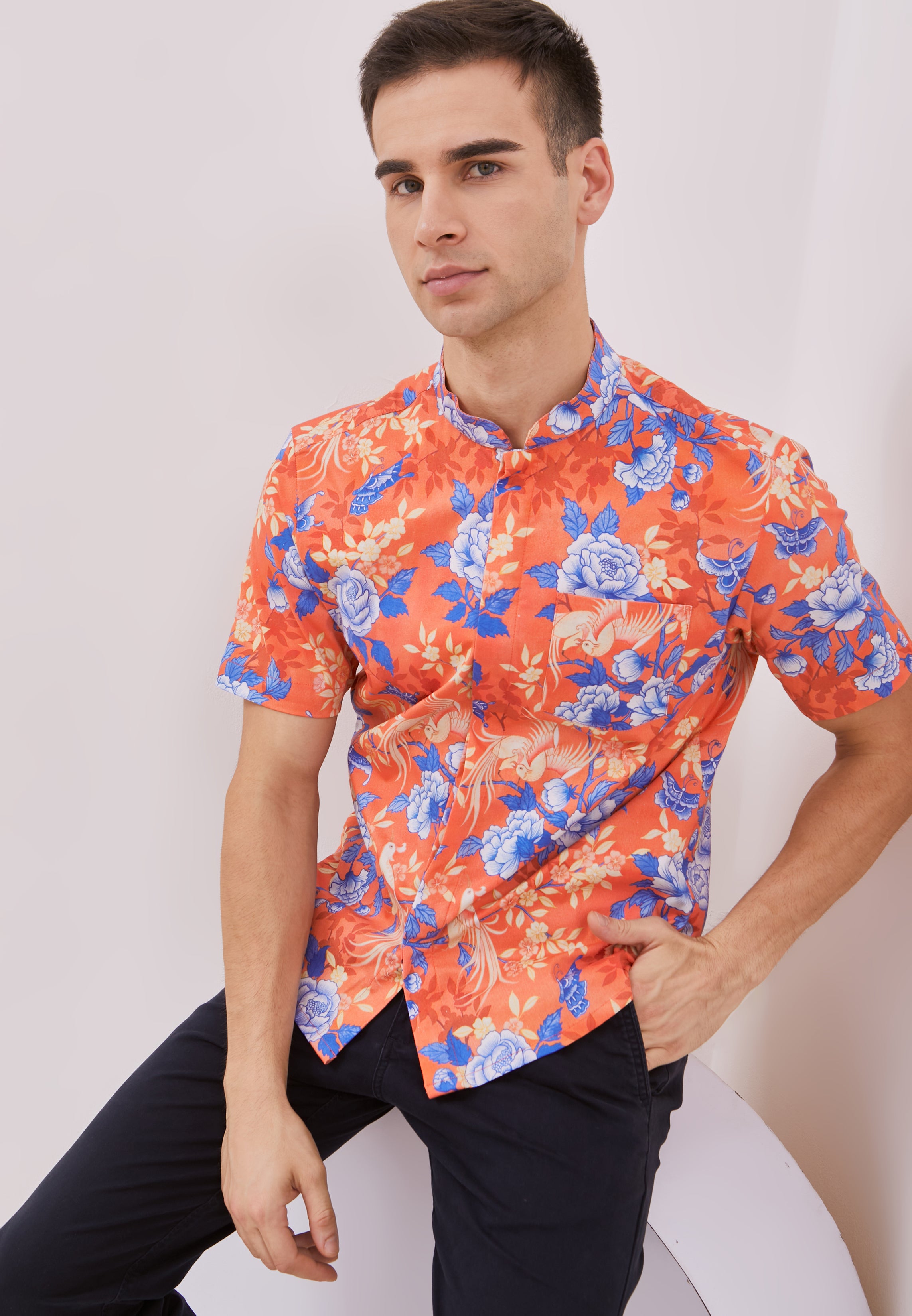 BIRDS & BUTTERFLY Man Shirt