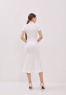 WHITE Mermaid Cheongsam Dress