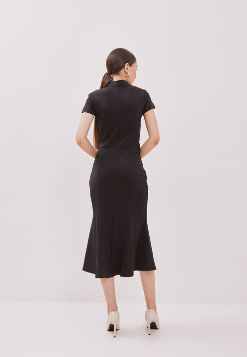 BLACK Mermaid Cheongsam Dress