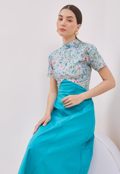 CHINESE FLORAL Harmony Cheongsam Dress