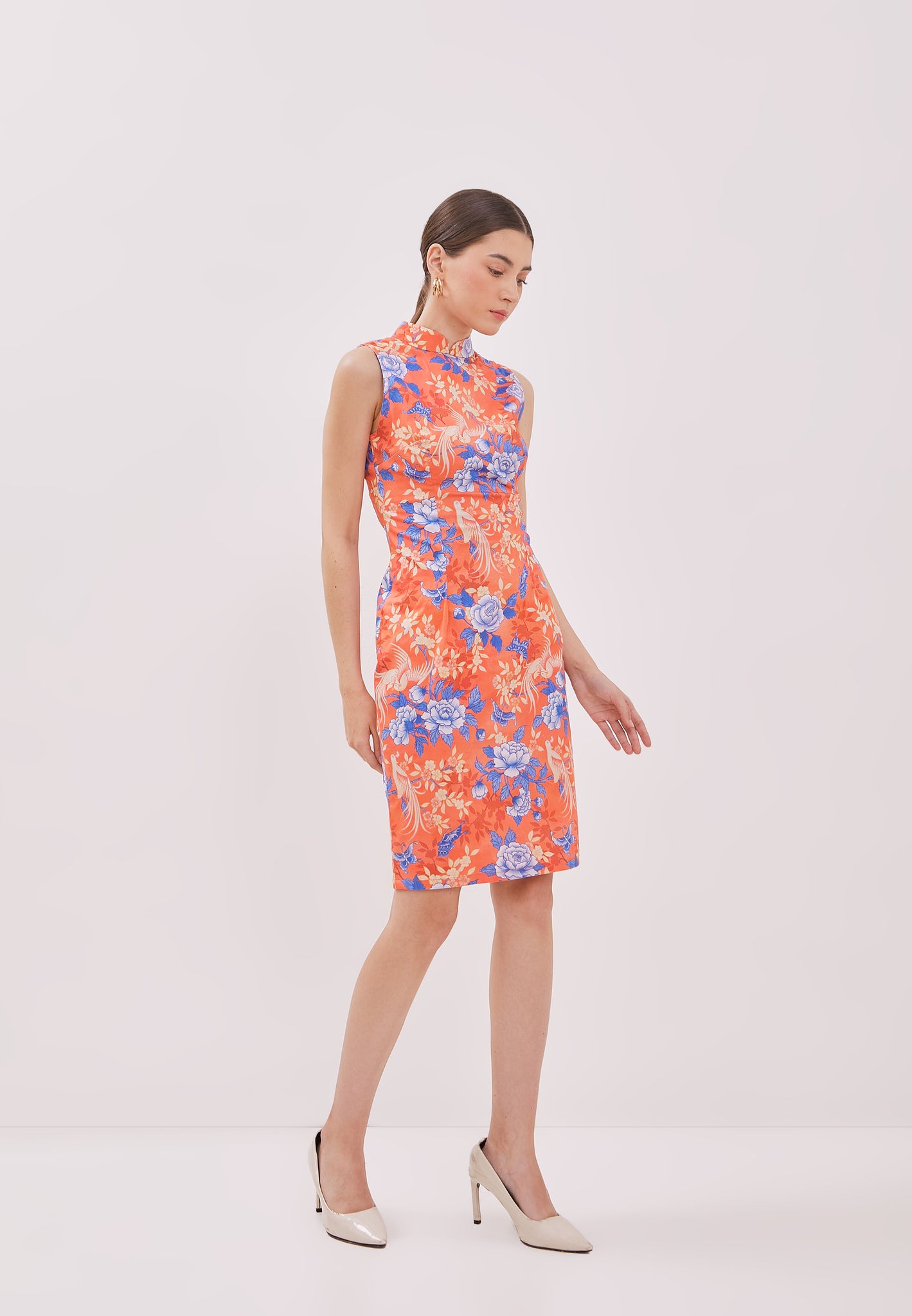 BIRDS & BUTTERFLY Cheongsam Dress