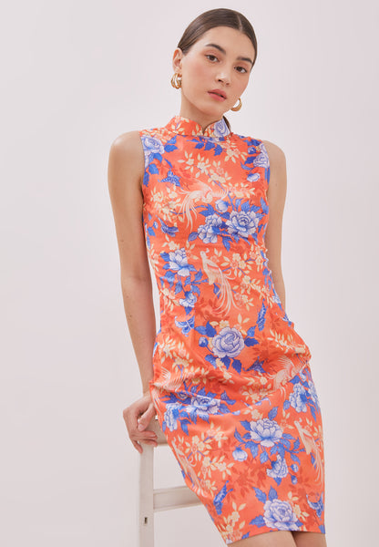 BIRDS & BUTTERFLY Cheongsam Dress