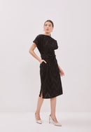 3D Tenun Black Magic Dress