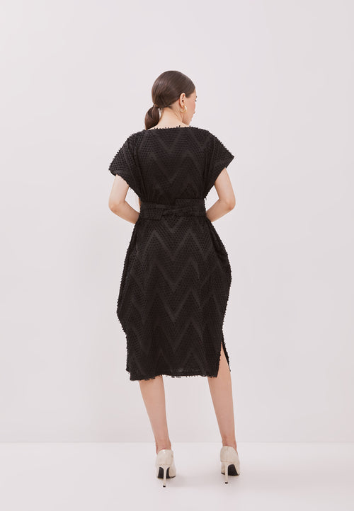 3D Tenun Black Magic Dress