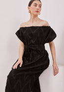 3D Tenun Black Magic Dress